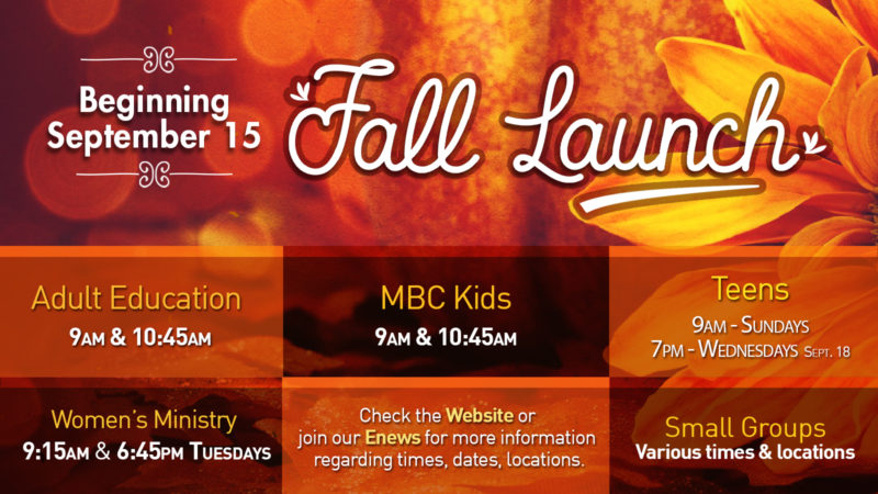 Fall Launch