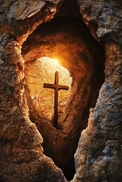 cross in tomb